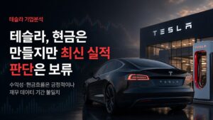 테슬라 기업분석: 현금은 만들지만, 재무 데이터의 기간 불일치가 핵심 변수