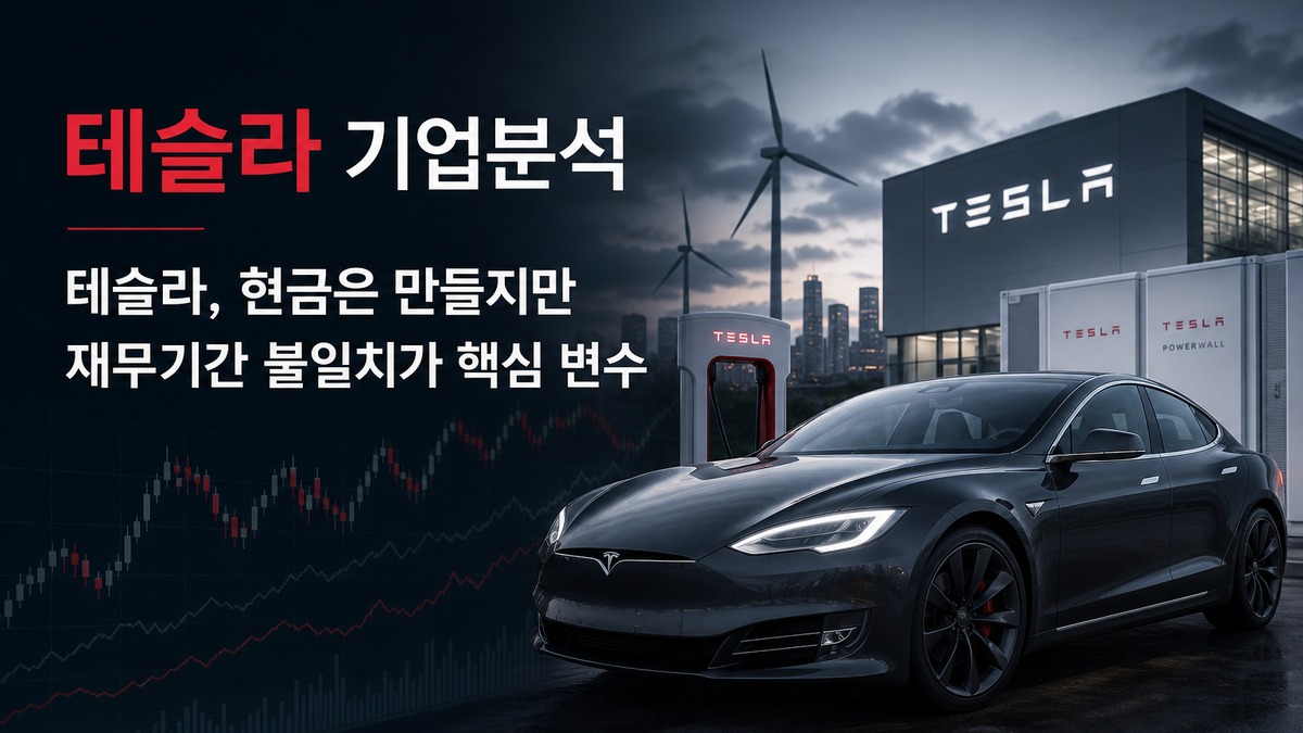 테슬라 기업분석: 현금창출력은 긍정적이지만, 재무기간 불일치가 핵심 변수
